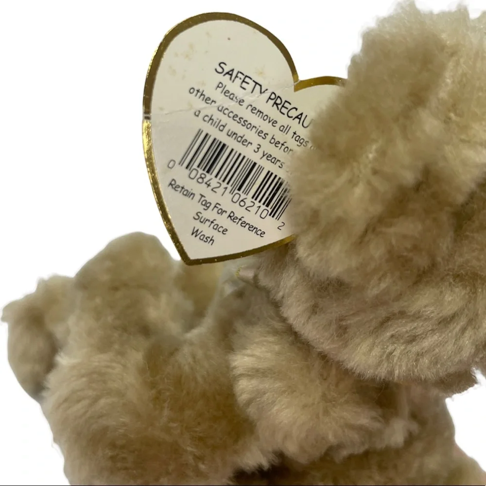 Vintage Teddy Bear Plush Attic Treasures Beverly Gold 93 TY Collectible Classic